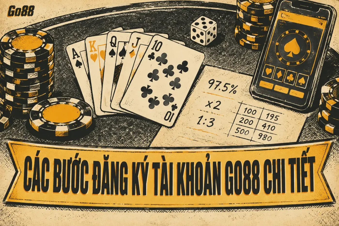 Rất đơn giản thôi, bạn chỉ cần làm theo 3 bước dưới đây là sẽ có ngay tài khoản Go88 hoàn chỉnh - Hướng Dẫn Đăng Ký Tài