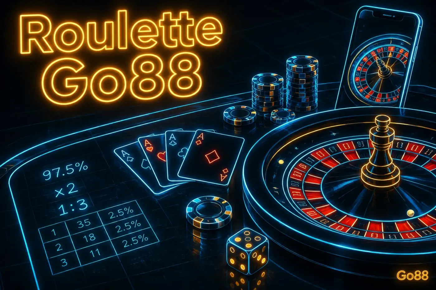 Roulette Go88 là phiên bản bánh xe may mắn theo chuẩn quốc tế được tích hợp vào hệ thống casino trực tuyến của Go88